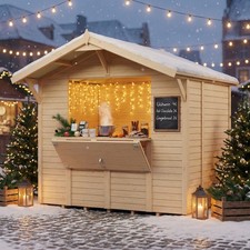 Bertilo Tongue & Groove Market Stall / Kiosk 8x6