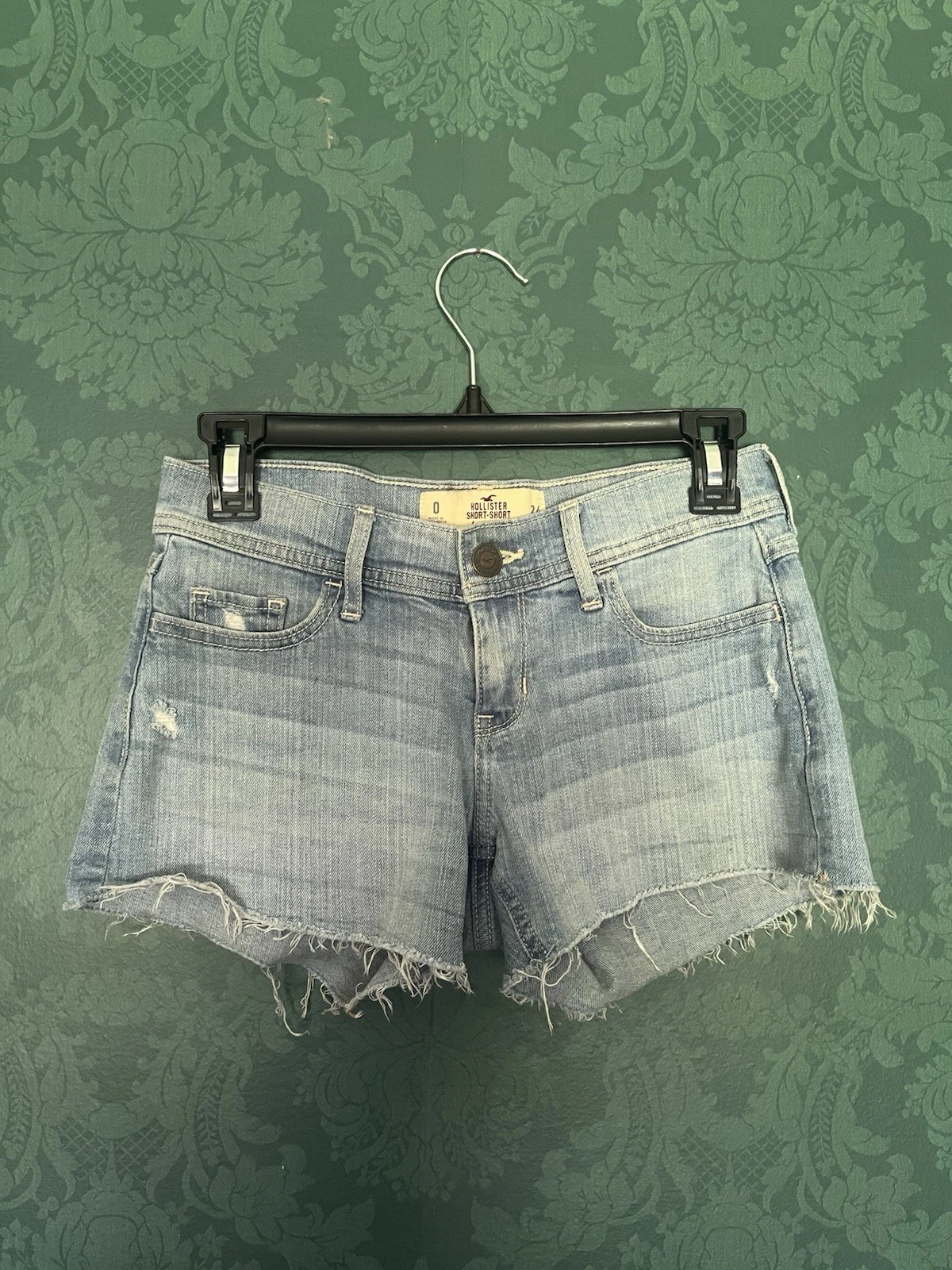 Hollister Women’s Low Waist Distressed Denim Shorts