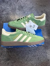 UK 8.5 Spezial Handball Adidas Green White Mens Brand New