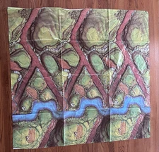 Vinyl Mat game board BATTLE MASTERS VINTAGE 1992 MILTON BRADLEY PART Replacement