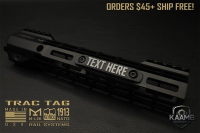 M-LOK GEN 1 TRAC Tag (2 Slot) | Safety ID Tag & Protective Rail Cover