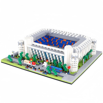 Alltogetho Madrid Style Soccer Stadium Model Micro Mini Diamond Block Kit For