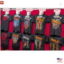 NEW APPAREL  Judas Priest Merch Shield of Pain Tour 2025 reprint T-Shirt