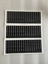Andrew Zajac 160 Flat Key Labels White on Black 3 Pack 
