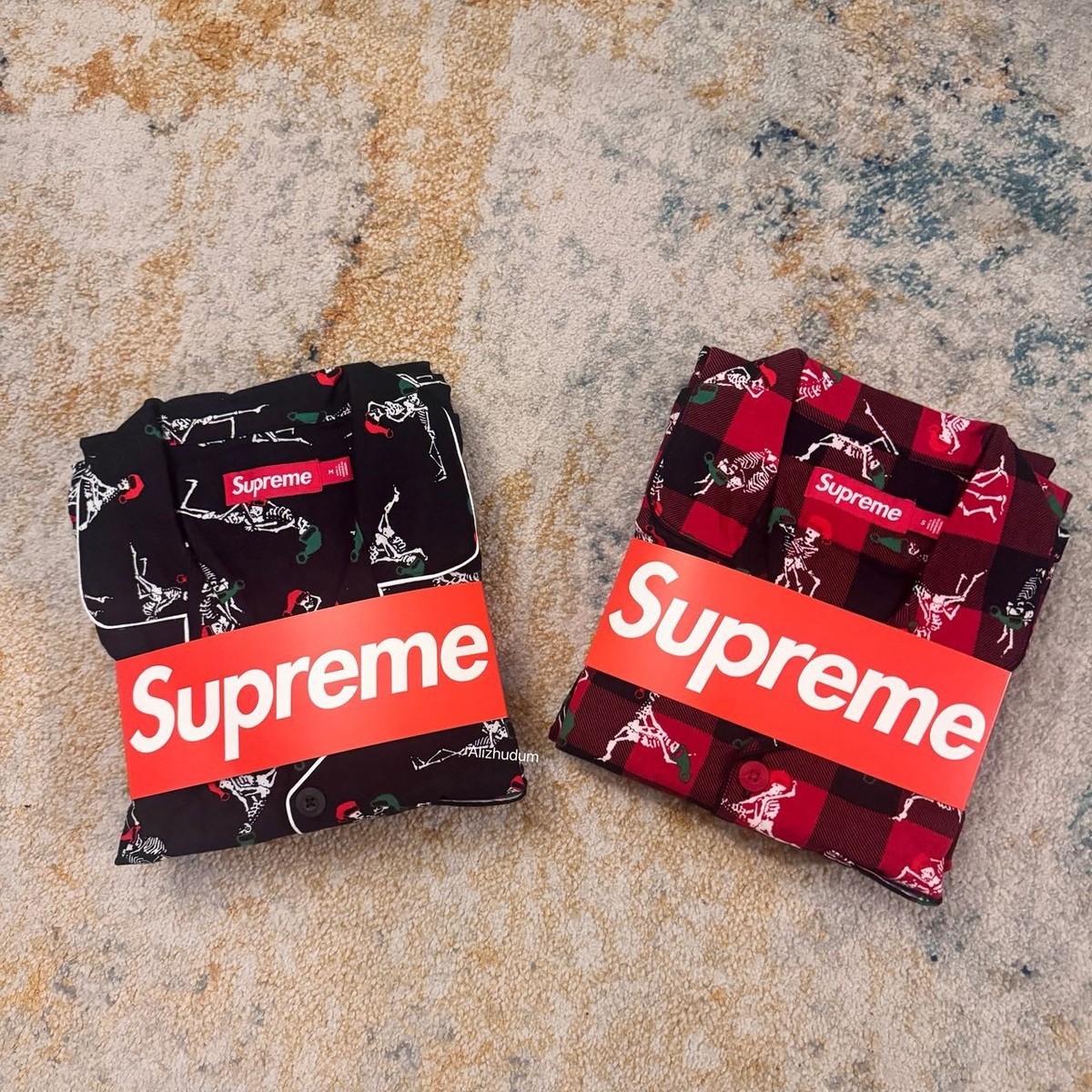 Supreme x Hanes Holiday Pajama Set New]Supreme x Hanes Holiday 