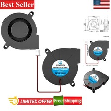 24V 50mm Blower Fan Dual Ball Bearings Pack of 2 for 3D Printer Cooling