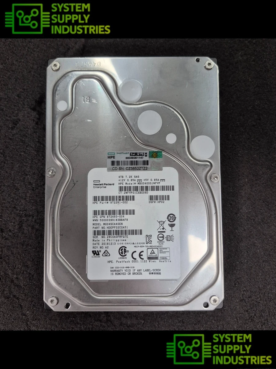 TJ12127 東芝 HDD 4TB Toshiba Hard 4TB up to 3.5inch