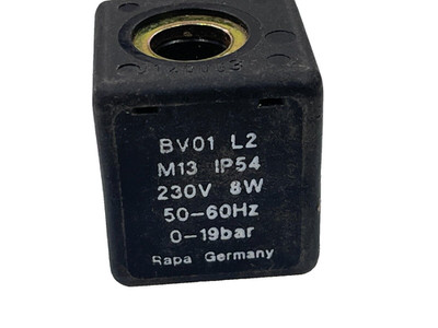 RAPA Teilenr. M13 Ersatz Magnetspule 230V AC 50/60Hz 8W IP54