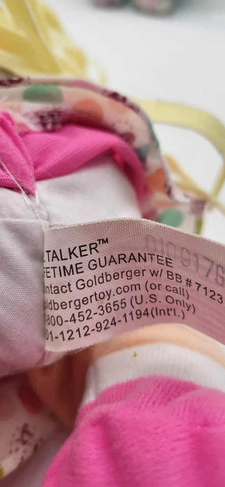 Lot of 5 Vtg Soft Body Doll. 4 Talking/singing Goldberger 1 Loving Wonder - Image 3 of 4