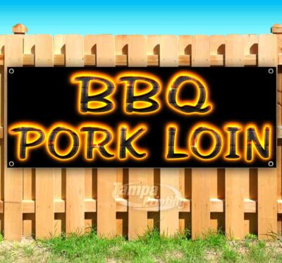BBQ PORK LOIN Advertising Vinyl Banner Flag Sign Many Sizes USA