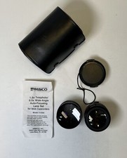 Video Lens Set Ambico V-0385 Telephoto 1.5x Wide Angle 0.5x with Case