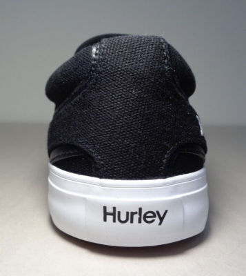 Hurley Size 13 M ARLO SLIP Black Canvas Sneakers Loafers  display picture 2