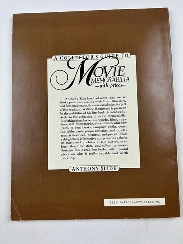 A Collector's Guide to Movie Memorabilia w/ Prices 1983 by Anthony Slide PB EUC - Imagen 5 de 5
