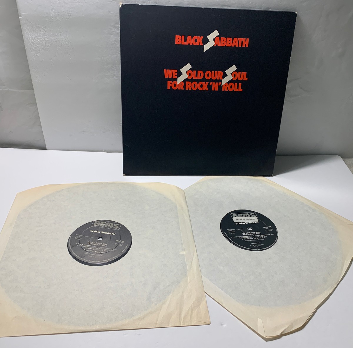 ブラックサバス/ウィソルドアワソウルフォーロックンロール　見本盤　レコード BLACK SABBATH DOUBLE LP VINYL WE SOLD OUR SOUL FOR ROCK N ROLL