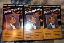 3 DEAN MARTIN VARIETY SHOW VHS TAPES JIMMY DURANTE GENE KELLY JONATHAN WINTERS