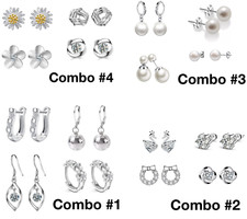 925 Sterling Silver Round Ball Stud Earrings High Polished Butterfly Post Backs