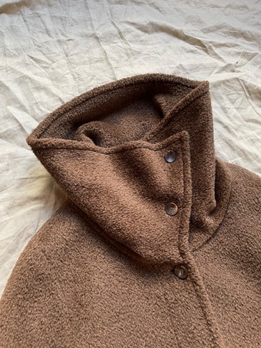 Max Mara Women's Alpaca Virgin Wool Brown Coat Size M - Picture 7 of 8