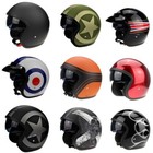 Viper RS-V06 Open Face Scooter Jet Helmet Motorbike Vintage Retro MOD All Colors