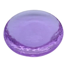 Fire & Light Recycled Art Glass Paperweight - 4.5" Lavender Purple Neodymium