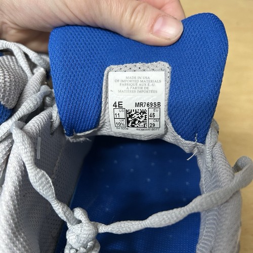 New Balance Running Gray Blue White Black Sneakers MR769SB Men Size US 11 4E - Picture 10 of 10