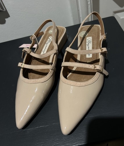 MARIAMARE - FLAT SLINGBACK PATENT SHOES
