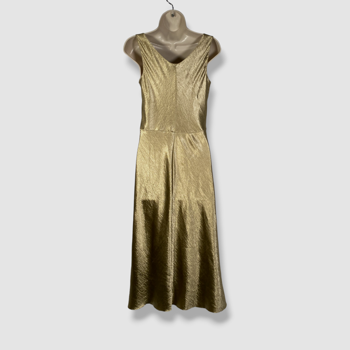 vince gold dress $395 Vince. Women's Satin Metallic Sleeveless Tank Size 2 birthday night out