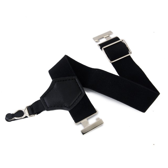 Pair Mens Sock Suspenders Garter Hold Up Braces Elastic Clip Grip ...