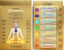 Ayurvedic 7 Chakra Collection Incense Sticks Pack of 7X15gm Each 105 Sticks