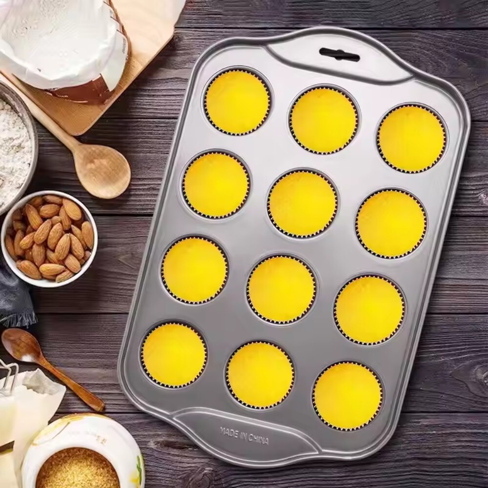 Muffin Pan Non Stick Mini Cheesecake Pan 12Cups Non-stick Round