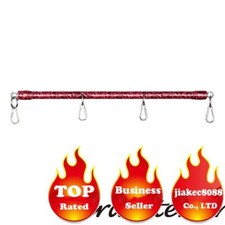 Stainless Steel Metal Spreader Bar Leather Handcuffs ankle Restraint for Couples