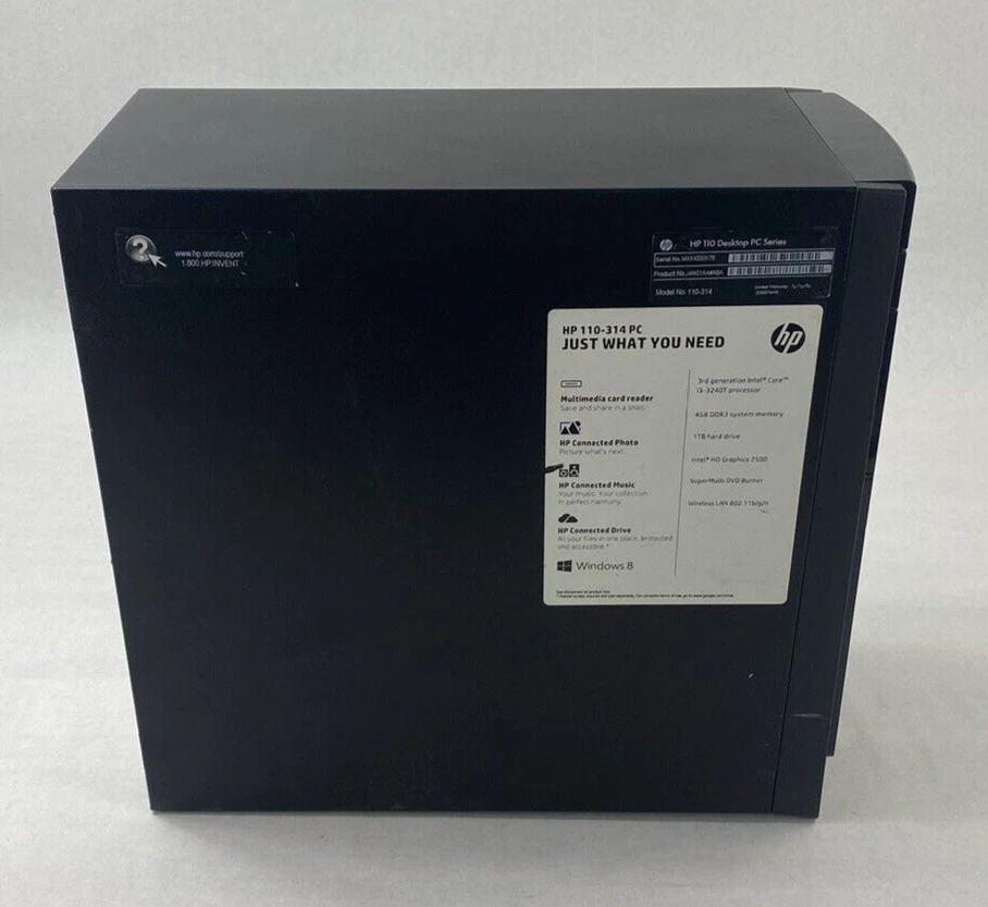 HP 110-314 MT Intel Core-i3 3240T 2.90GHz 4GB RAM No HDD No OS No PSU - Image 3 of 4