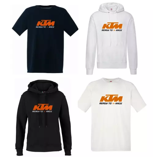 KTM Ready To Race Biker Motorcycle Hoodie / T-Shirt Inspired Racing Bike  Cycle