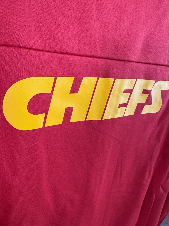 Kansas City Chiefs Nike Performance Sideline Red Lockup FullZip Hoodie