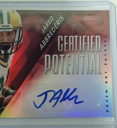 JARED ABBREDERIS 2014 Panini NFL Certified Potential Autographed SIGNED RC AUTO - Picture 3 of 8