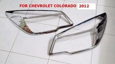 CHEVROLET COLORADO 2012 FRONT CHROME HEADLIGHT LAMP COVER SET OF2