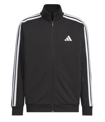 Adidas 3S Regular Fit Double Knit Track Jacket (JV6977) Full Zip