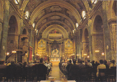 Alte Postkarte - Valetta - St. John's Co-Cathedral