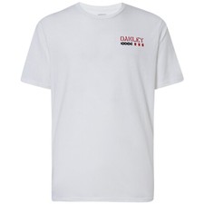 Oakley Mens SI US Bar Short Sleeve Tee Top Casual T-Shirt White Large LG New