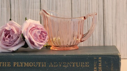 Imperial Pink Depression Glass Creamer Coffee Server Kitchen Ware Elegant Glass - Picture 4 of 24