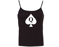 Queen of Spades Flirty QofS for BBC Camisole Cami Tank Top Sleep Wear Fitted