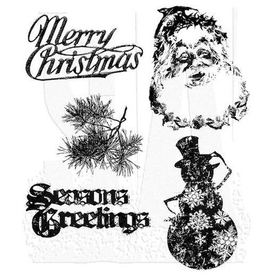Tim Holtz Cling Gummistempel - Retro Urlaub CMS067