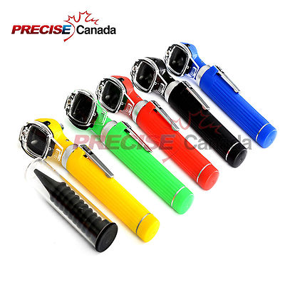 SET OF 5 FIBER MINI OPTIC OTOSCOPE MEDICAL DIAGNOSTIC ENT MIX COLOR
