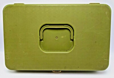 Wilson Wil-Hold Thread Box Bobbin Organizer Sewing Caddy Storage Green W/Thread