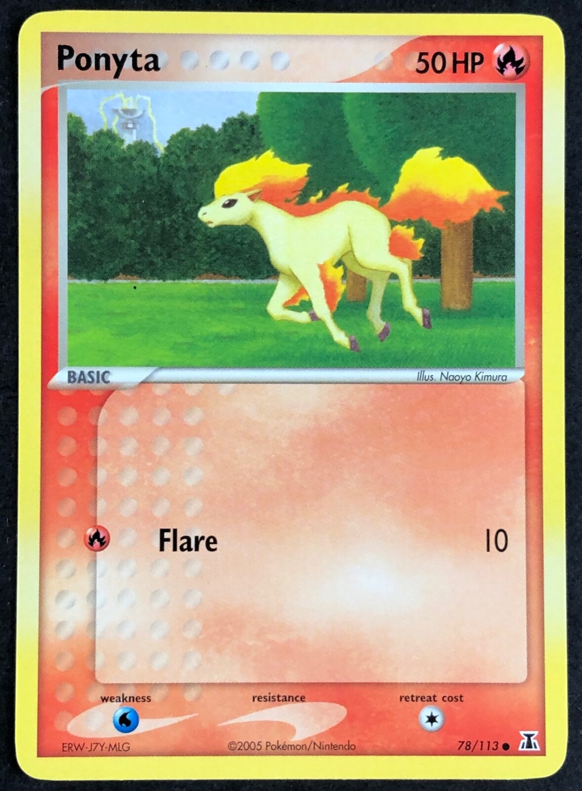 Pokemon Card Ponyta (EX Delta Species) 78./113 EXC/NM Non-Holo Common TCG!!!!!!!