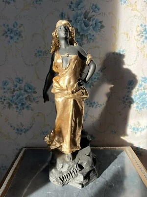 Grande Statuette Regule Doré XIXe Judith Hippolyte Moreau - Photo 1/4