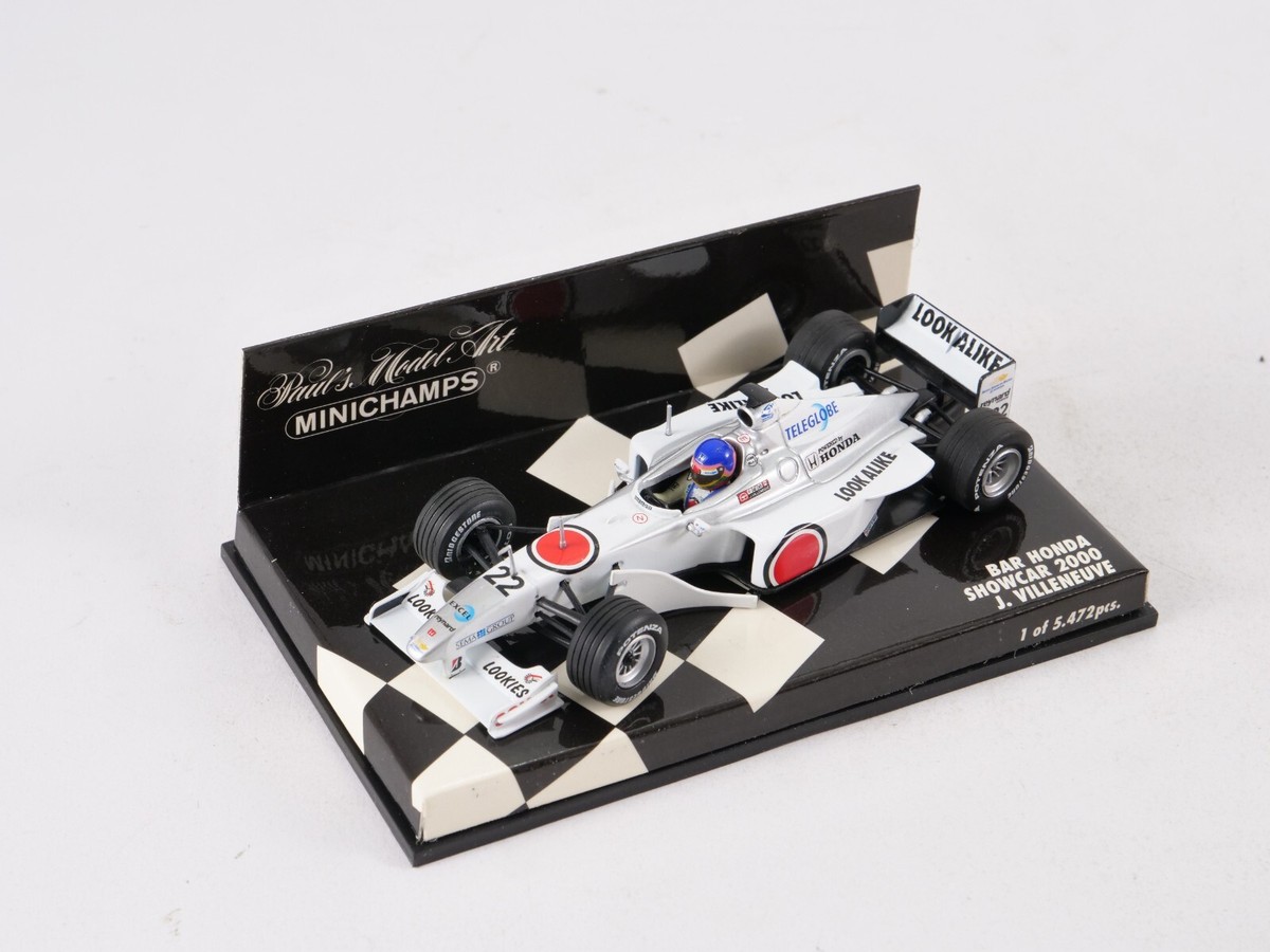 J.ヴィルヌーヴ BAR HONDA SHOWCAR 2000 タバコ仕様 minichamps 1/18 Bar Honda Showcar 2000 J.Villeneuve