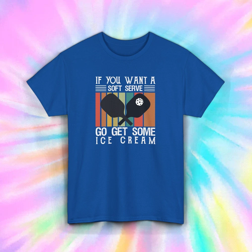 Pickleball Soft Serve T-Shirt | Go Get Ice Cream Graphic Tee | S-5XL