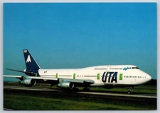 Airplane Postcard UTA Aeromaritime Airlines Airways Boeing 747-300 F-GETB FM14