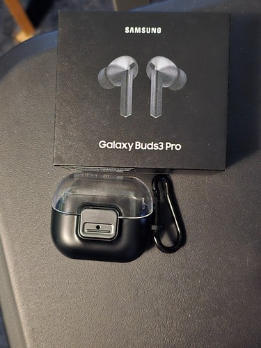 Galaxy Buds 3 Pro Silver WITH Clip Case + Carabiner OPEN BOX NEVER USED - 第 2/4 張圖片
