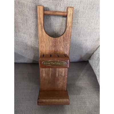 VINATGE Regent Sheffield Wood Knife Block  Utensil Holder Organizer Display